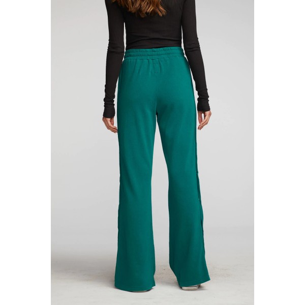 Wide Leg Button Sweat Pant