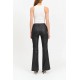 Heartbreaker Mid Rise Flare in Coated Asphalt