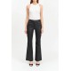 Heartbreaker Mid Rise Flare in Coated Asphalt