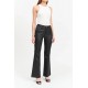 Heartbreaker Mid Rise Flare in Coated Asphalt