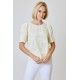 Eyelet Flower Applique Top