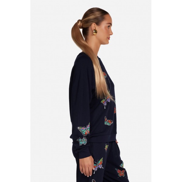 Anela Vintage Butterfly Sweatshirt