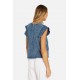 Bronte Short Sleeve Acid Denim Tee