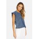 Bronte Short Sleeve Acid Denim Tee