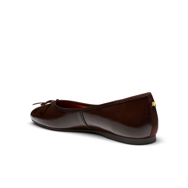 The Songbird - Mahogany Patent Leather