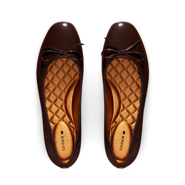 The Songbird - Mahogany Patent Leather