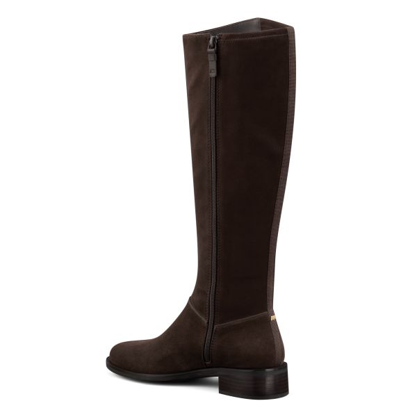 The Starling Tall Boot - Chocolate Suede