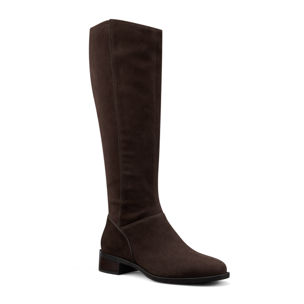 The Starling Tall Boot - Chocolate Suede