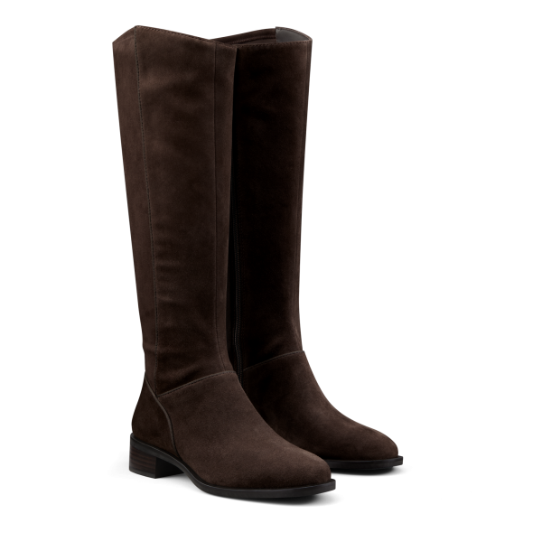 The Starling Tall Boot - Chocolate Suede