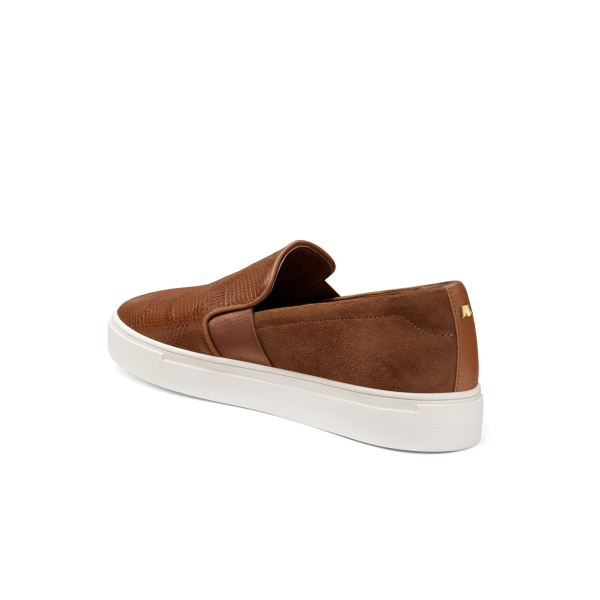 The Swift - Cognac Embossed Leather