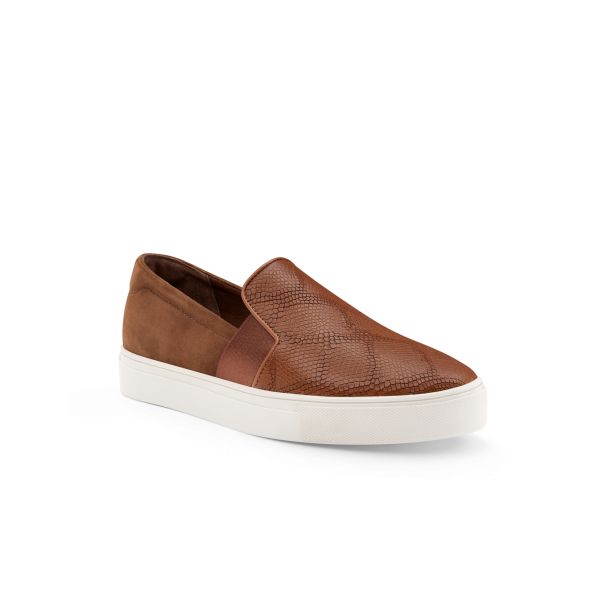 The Swift - Cognac Embossed Leather
