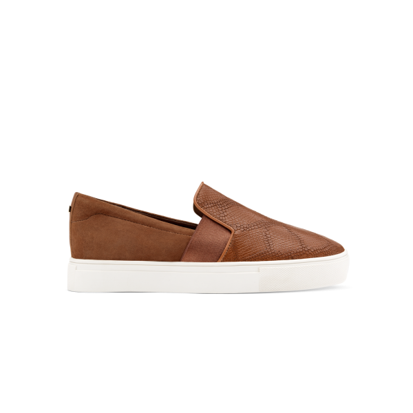 The Swift - Cognac Embossed Leather