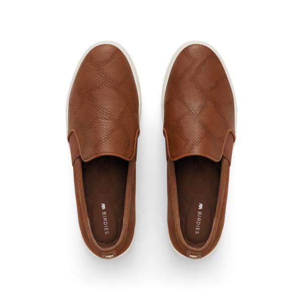 The Swift - Cognac Embossed Leather